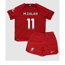 Liverpool Mohamed Salah #11 Hemmaställ Barn 2022-23 Korta ärmar (+ Korta byxor)